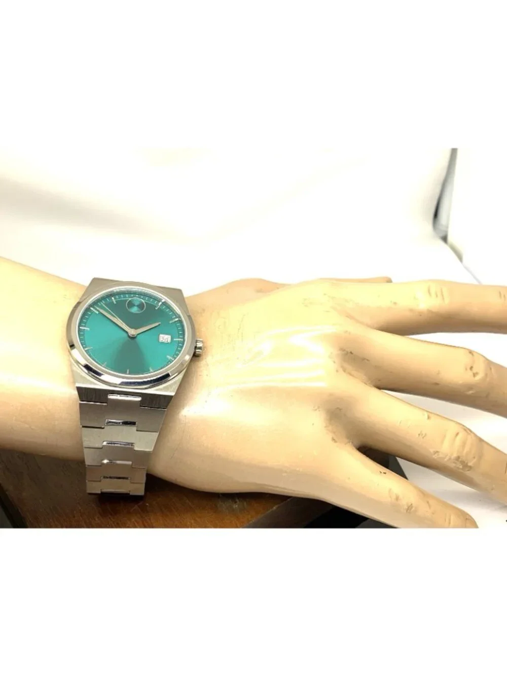 Movado Men's Watch 3601222 Bold Quest Swiss Quartz Green-Blue Silver Steel 40mm